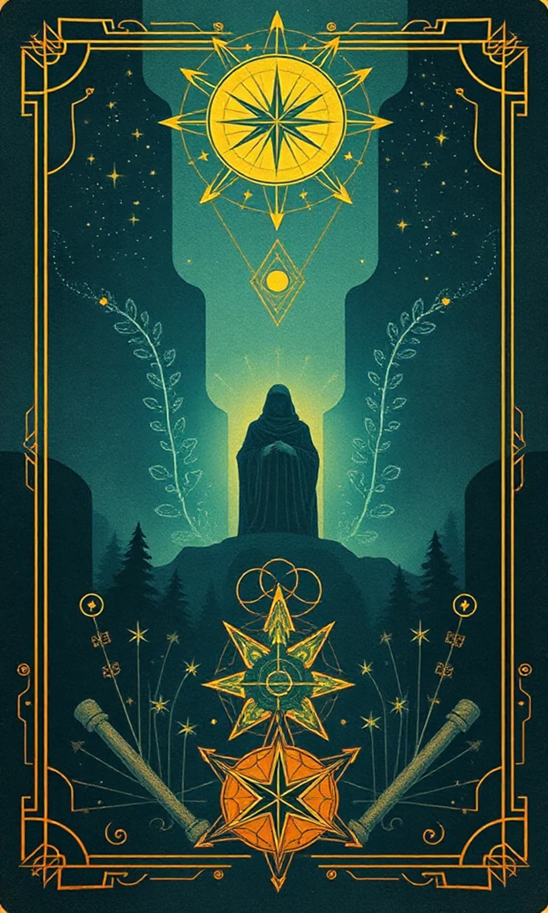 Tarot card back